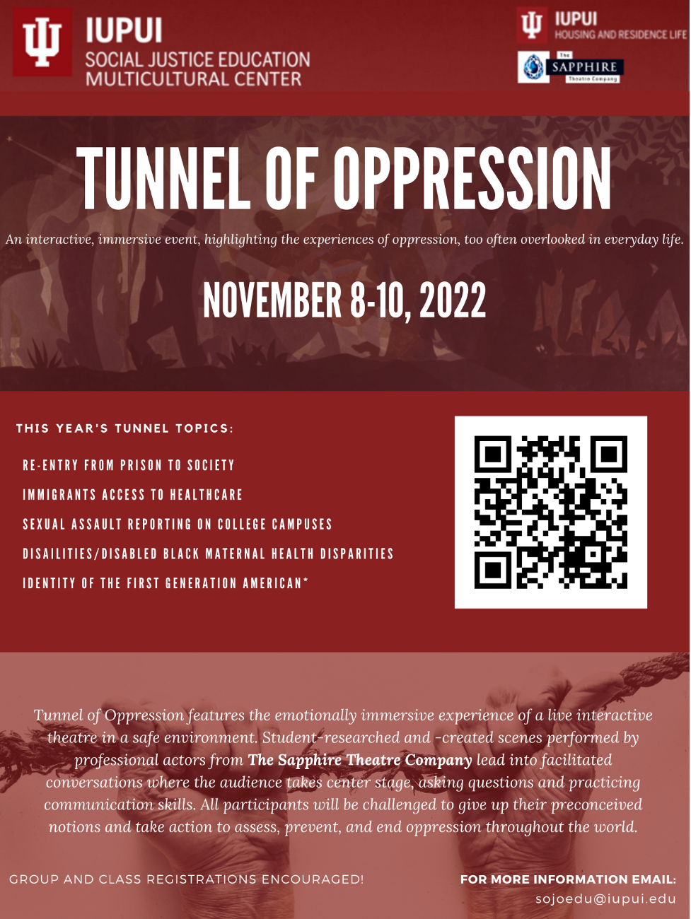 Tunnel of Oppression flyer